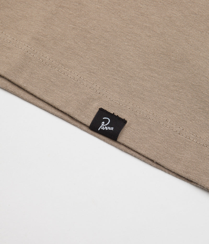 by Parra Spirits Of The Beach T-Shirt in Mushroom Brown