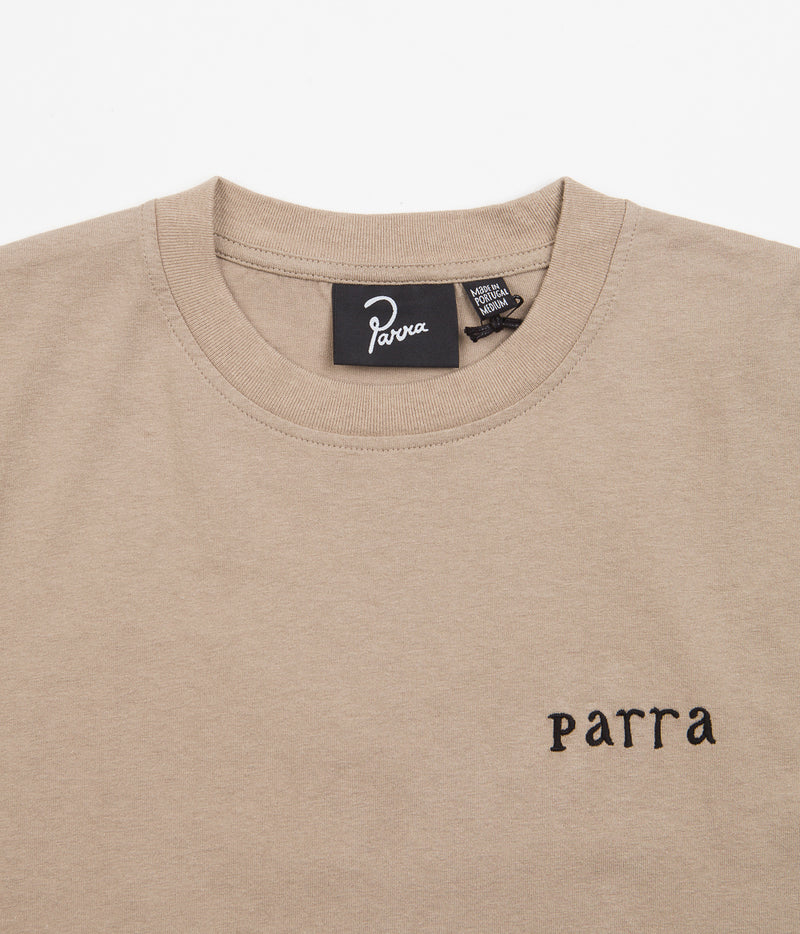 by Parra Spirits Of The Beach T-Shirt in Mushroom Brown