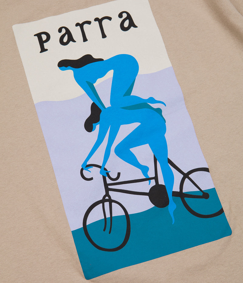 by Parra Spirits Of The Beach T-Shirt in Mushroom Brown