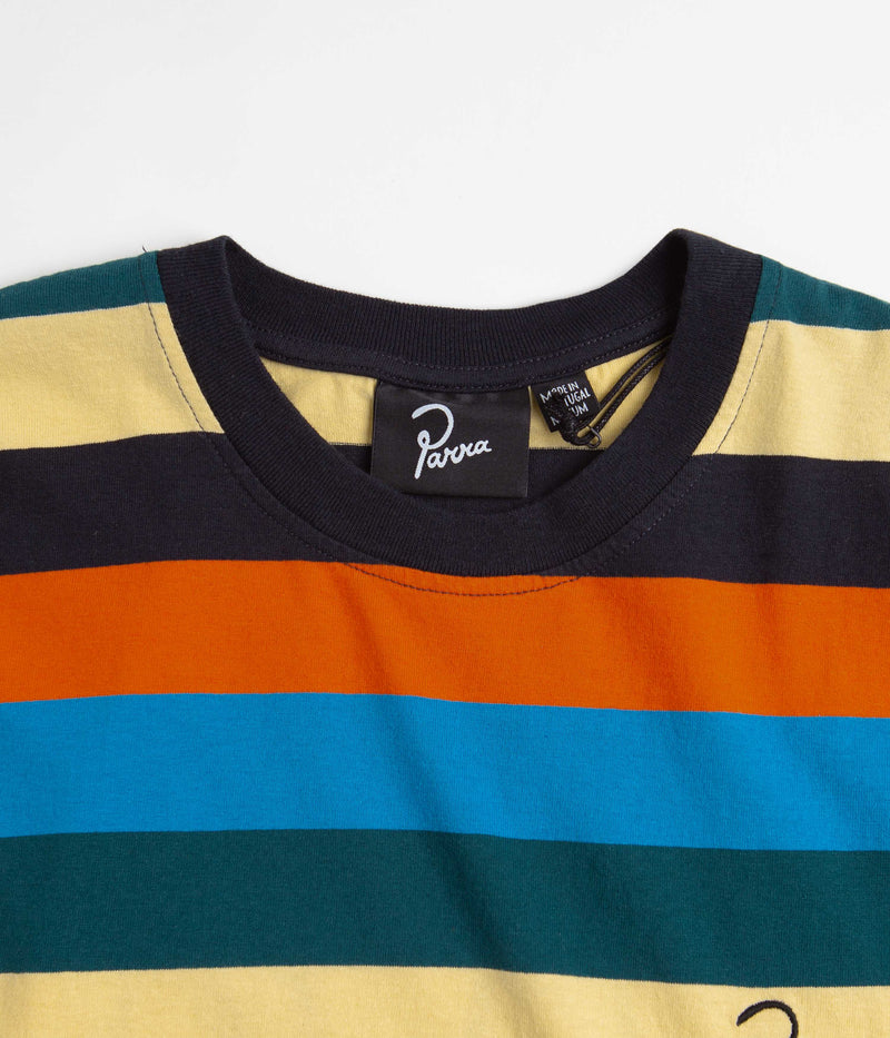 by Parra Stacked Pets On Stripes T-Shirt in Multi