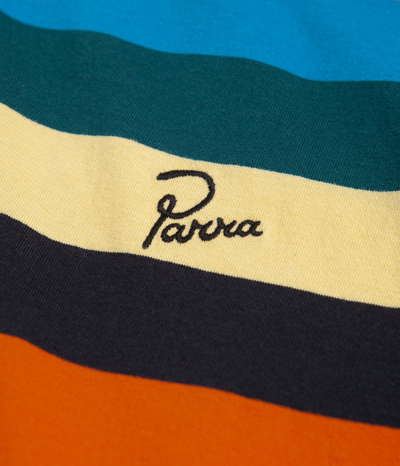 by Parra Stacked Pets On Stripes T-Shirt in Multi
