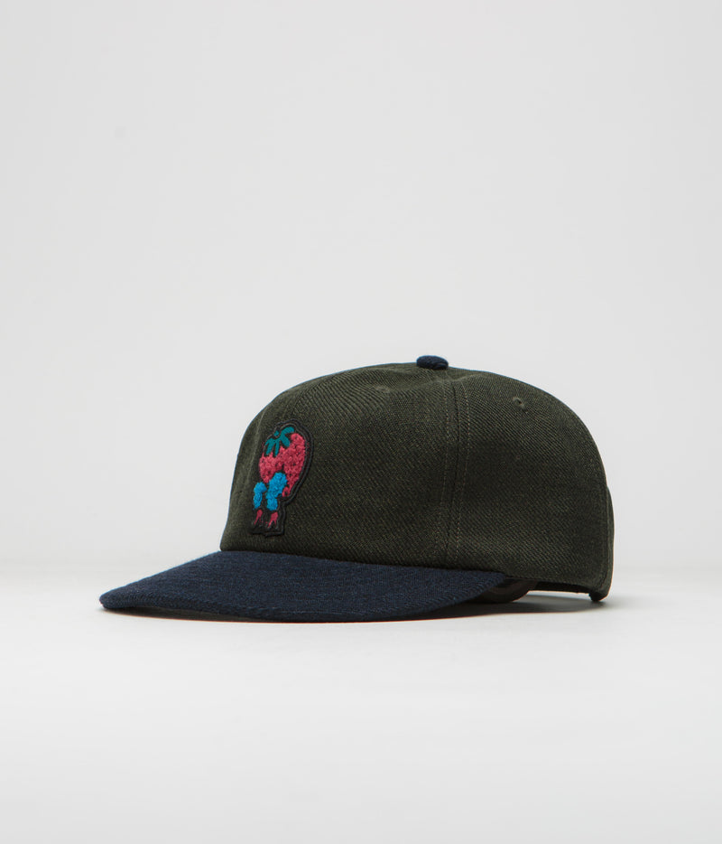 by Parra Stupid Strawberry Cap in Hunter Green