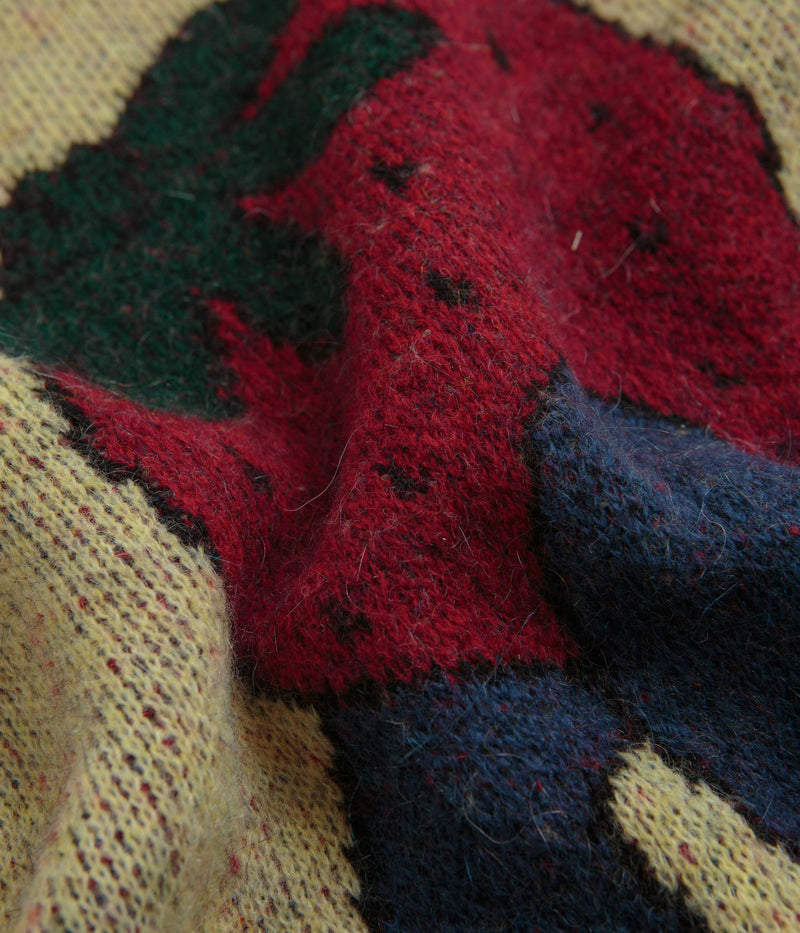 by Parra Stupid Strawberry Knitted Sweatshirt in Yellow