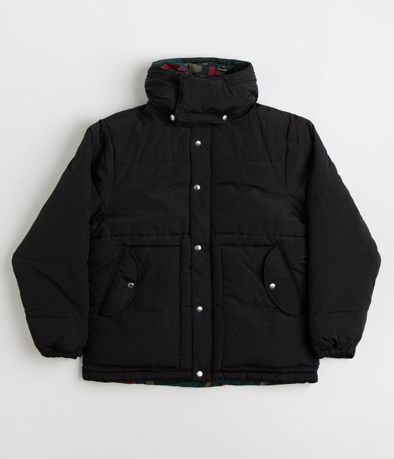 by Parra Trees In Wind Puffer Jacket in Black