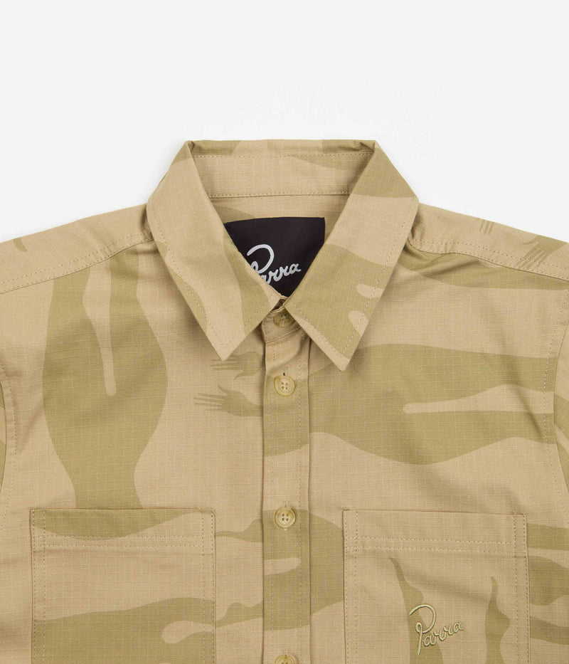by Parra Under Polluted Water Shirt in Khaki