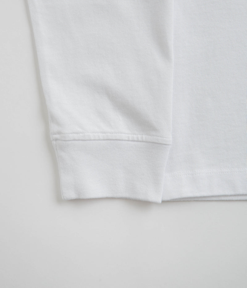 by Parra Wine And Books Long Sleeve T-Shirt in White