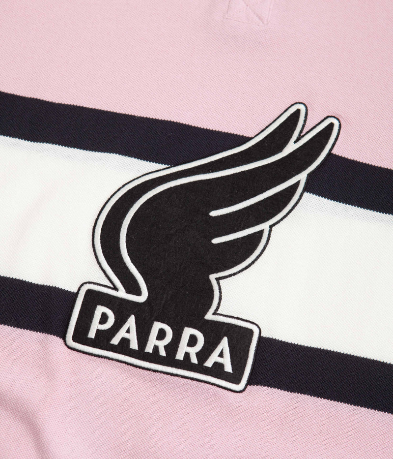 by Parra Winged Logo Polo Shirt in Pink