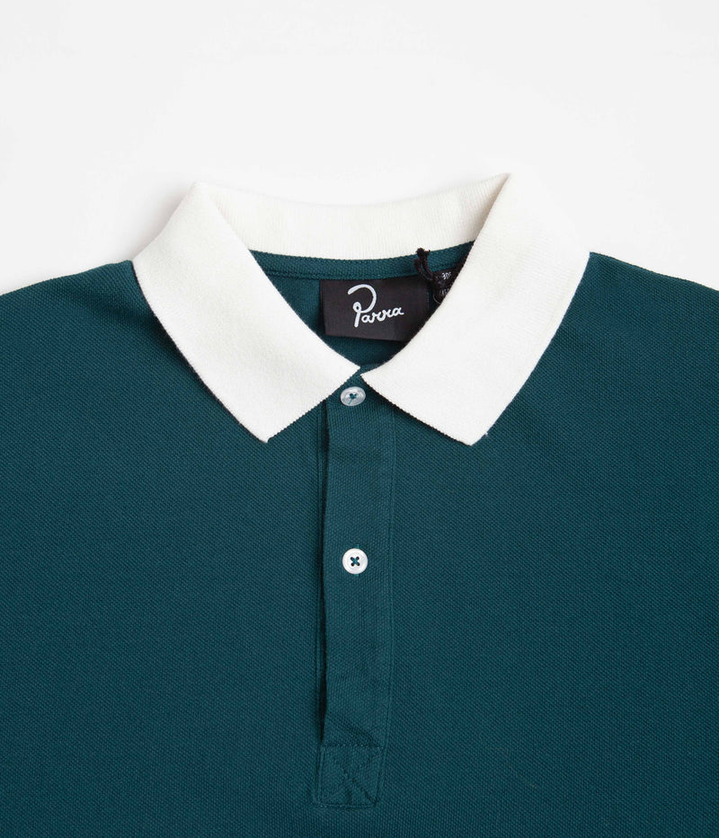 by Parra Winged Logo Polo Shirt in Teal