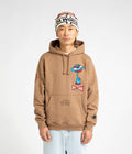 by Parra World Balance Hoodie in Camel