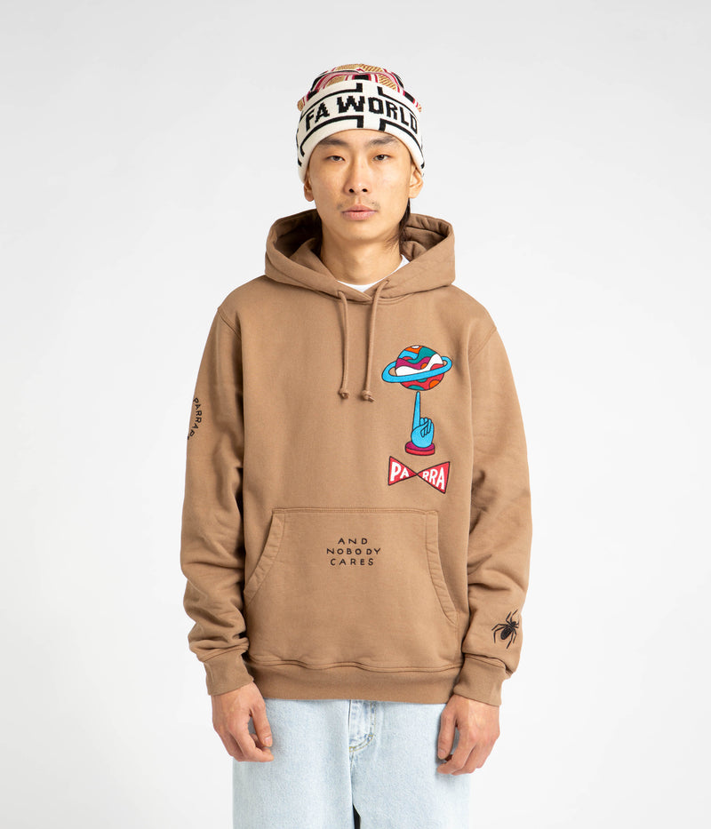 by Parra World Balance Hoodie in Camel