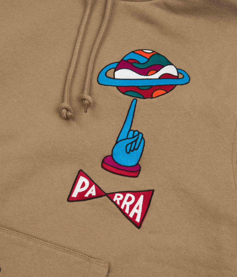 by Parra World Balance Hoodie in Camel