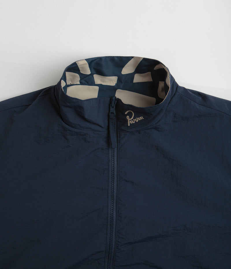 by Parra Zoom Winds Reversible Track Jacket in Navy Blue