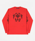Call Me 917 Tribal Long Sleeve T-Shirt in Red