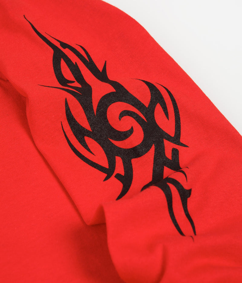 Call Me 917 Tribal Long Sleeve T-Shirt in Red