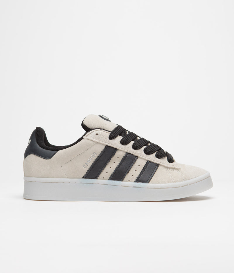 Adidas Campus 00s Shoes in Aluminium and Core Black / Aluminium