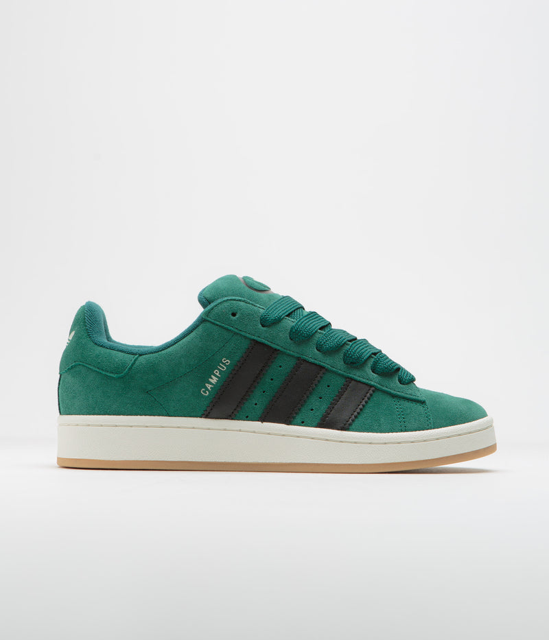 Adidas Campus 00s Shoes in Collegiate Green and Core Black / Off White