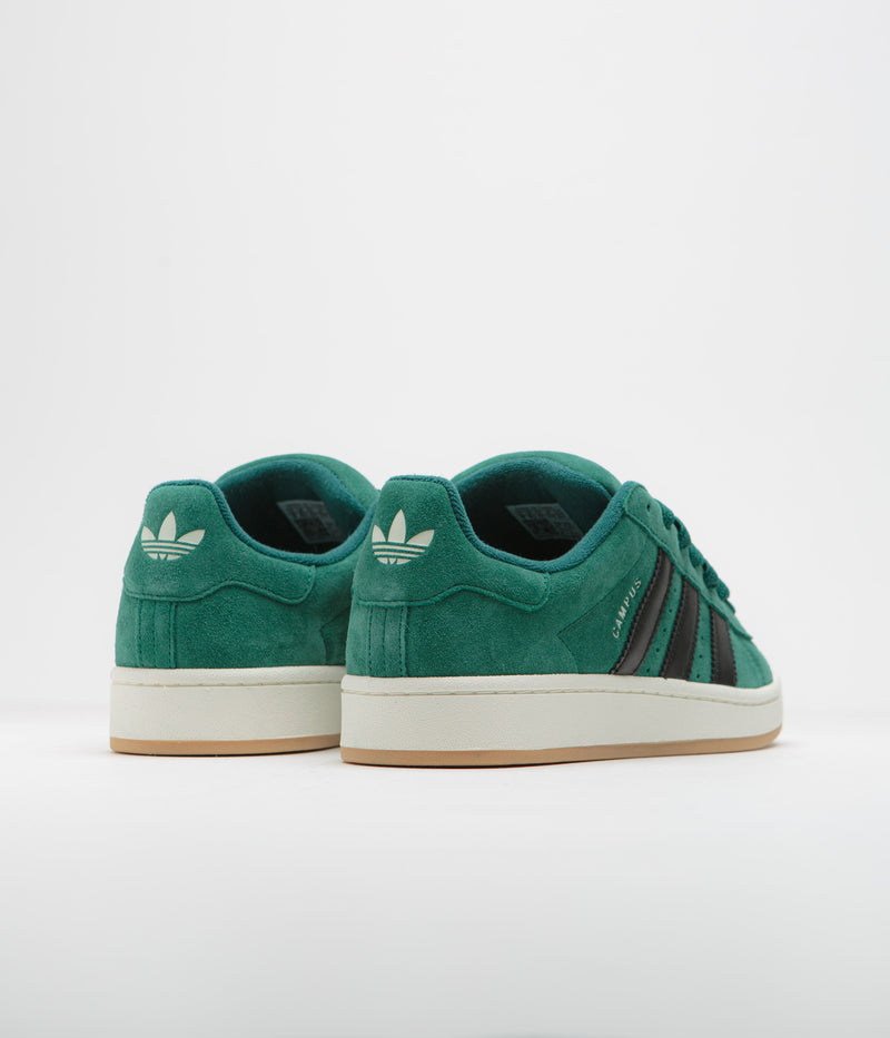 Adidas Campus 00s Shoes in Collegiate Green and Core Black / Off White