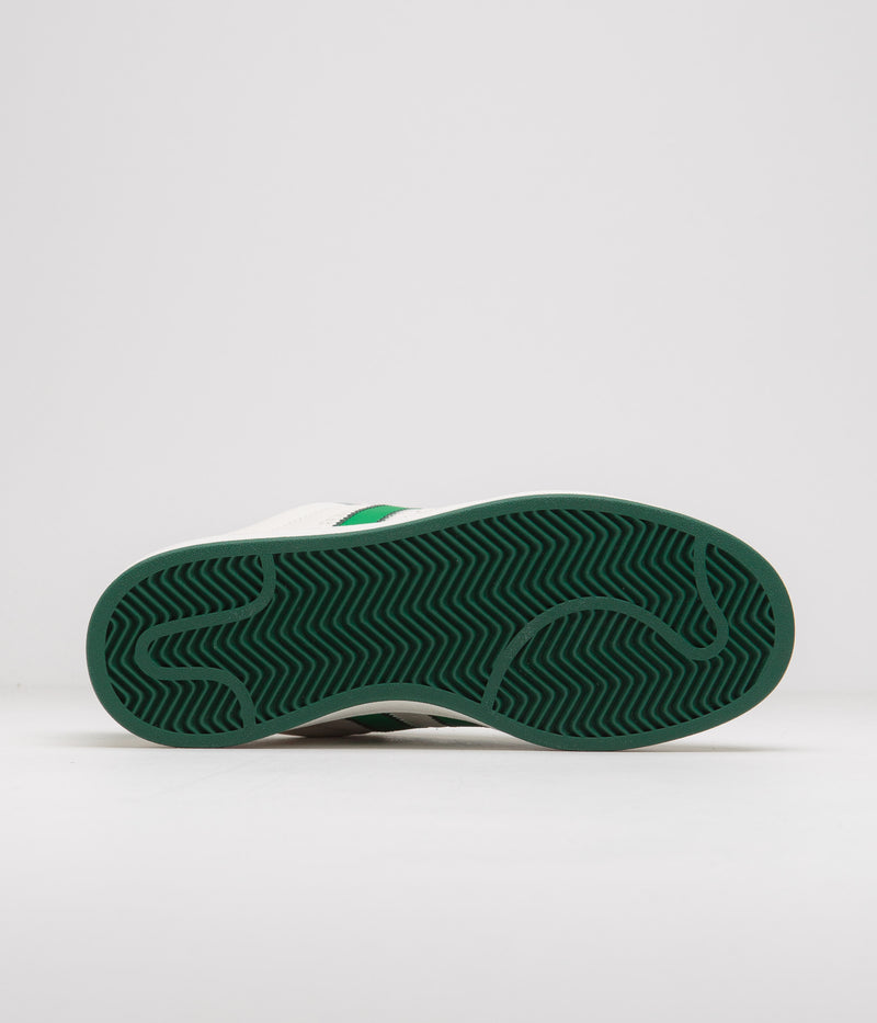Adidas Campus 00s Shoes in Core White and Green / Off White
