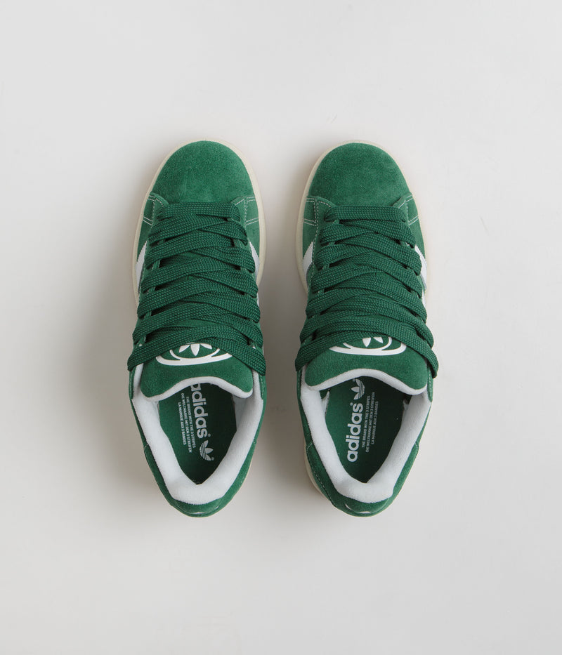 Adidas Campus 00s Shoes in Dark Green and FTWR White / Off White