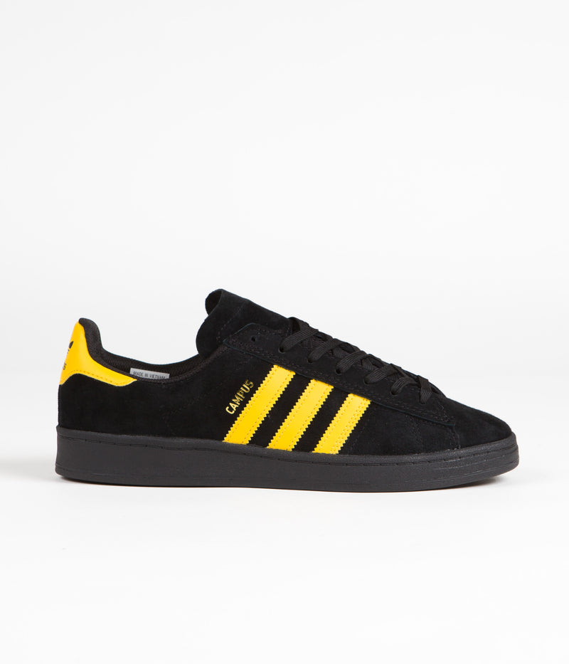 Adidas Campus Adv Shoes in Core Black and Bold Gold / Core Black