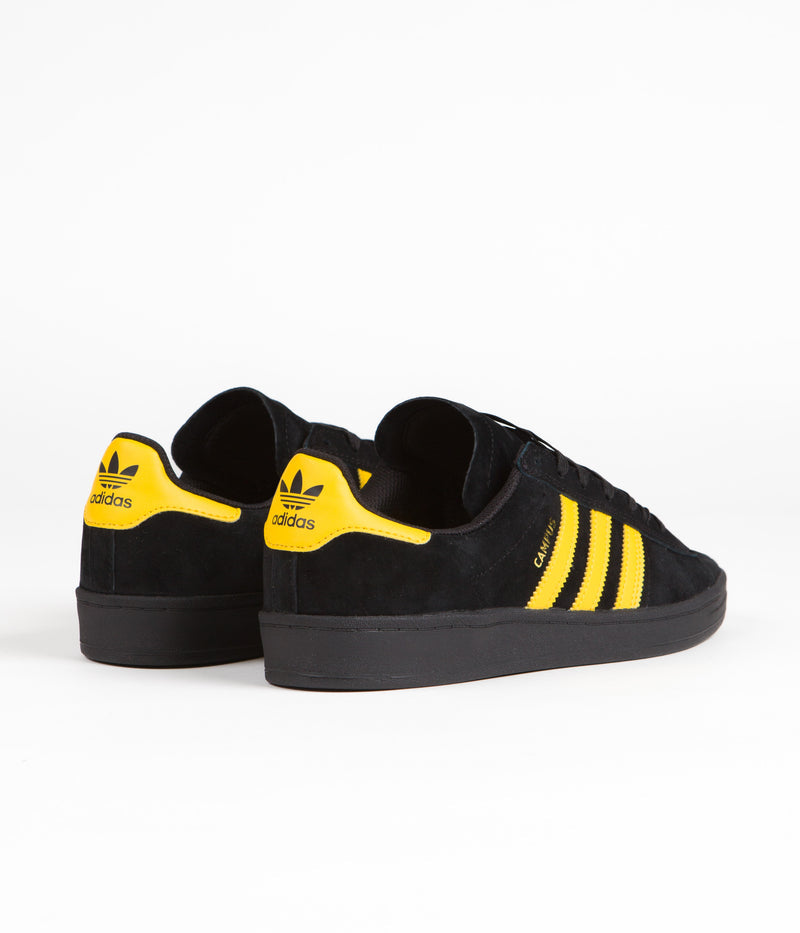 Adidas Campus Adv Shoes in Core Black and Bold Gold / Core Black