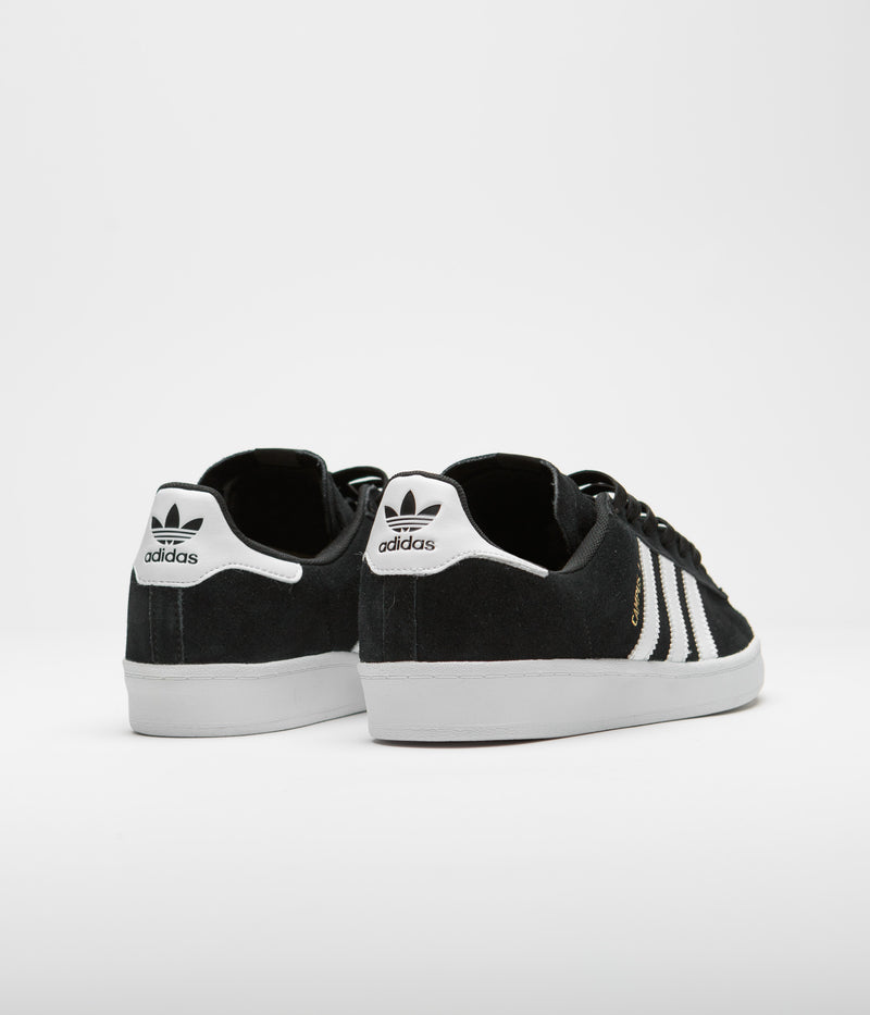 Adidas Campus ADV Shoes in Core Black and White / White