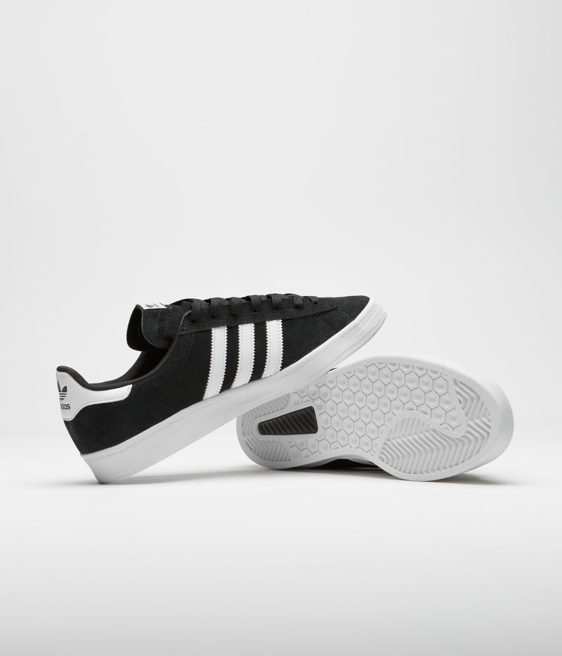 Adidas Campus ADV Shoes in Core Black and White / White