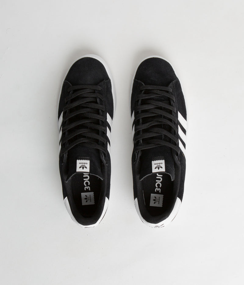 Adidas Campus ADV Shoes in Core Black and White / White