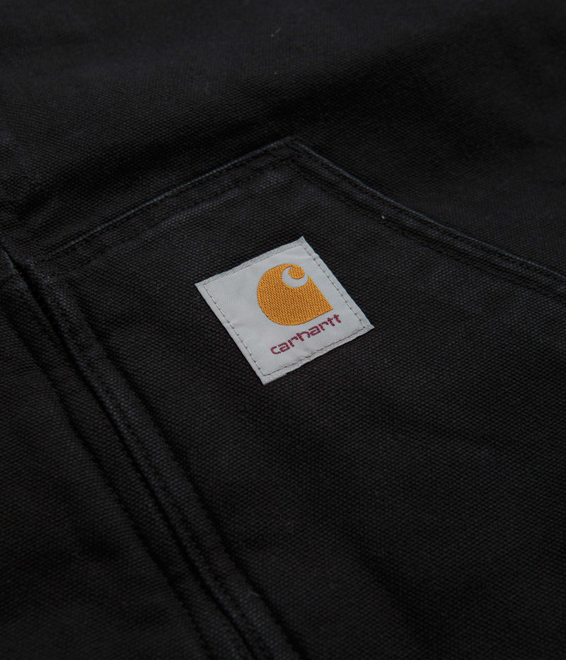 Carhartt Active Jacket in Black Heavy Stone Wash