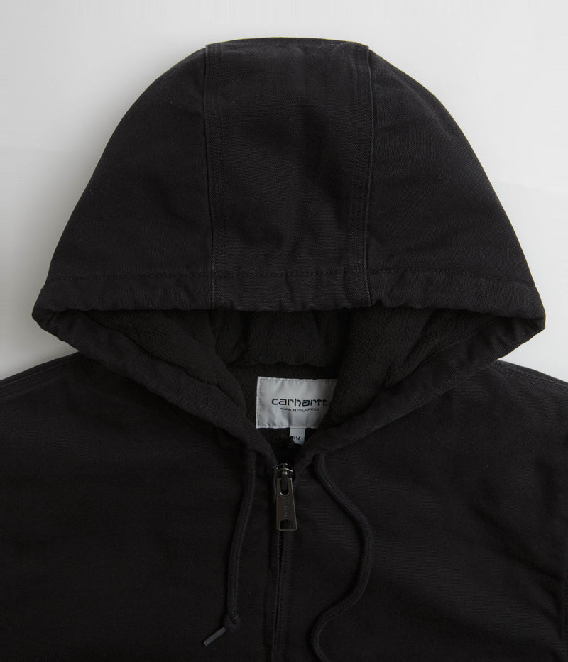 Carhartt Active Jacket in Black Heavy Stone Wash