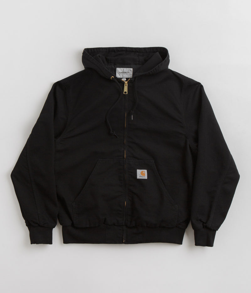 Carhartt Active Jacket in Black Rinsed