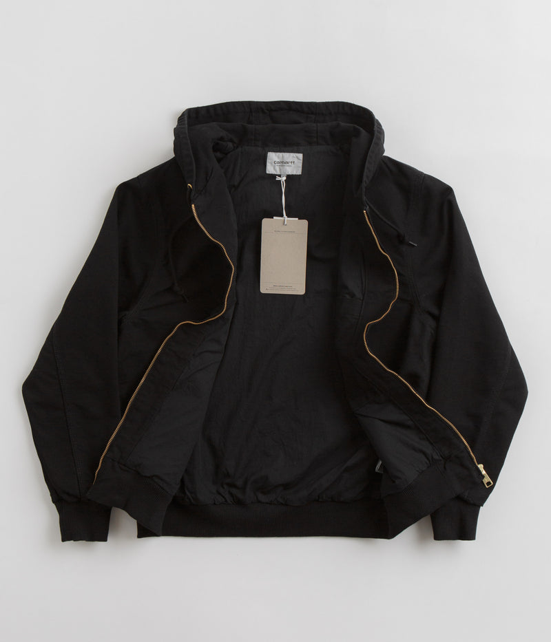 Carhartt Active Jacket in Black Rinsed