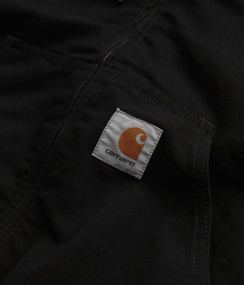 Carhartt Active Jacket in Black Rinsed