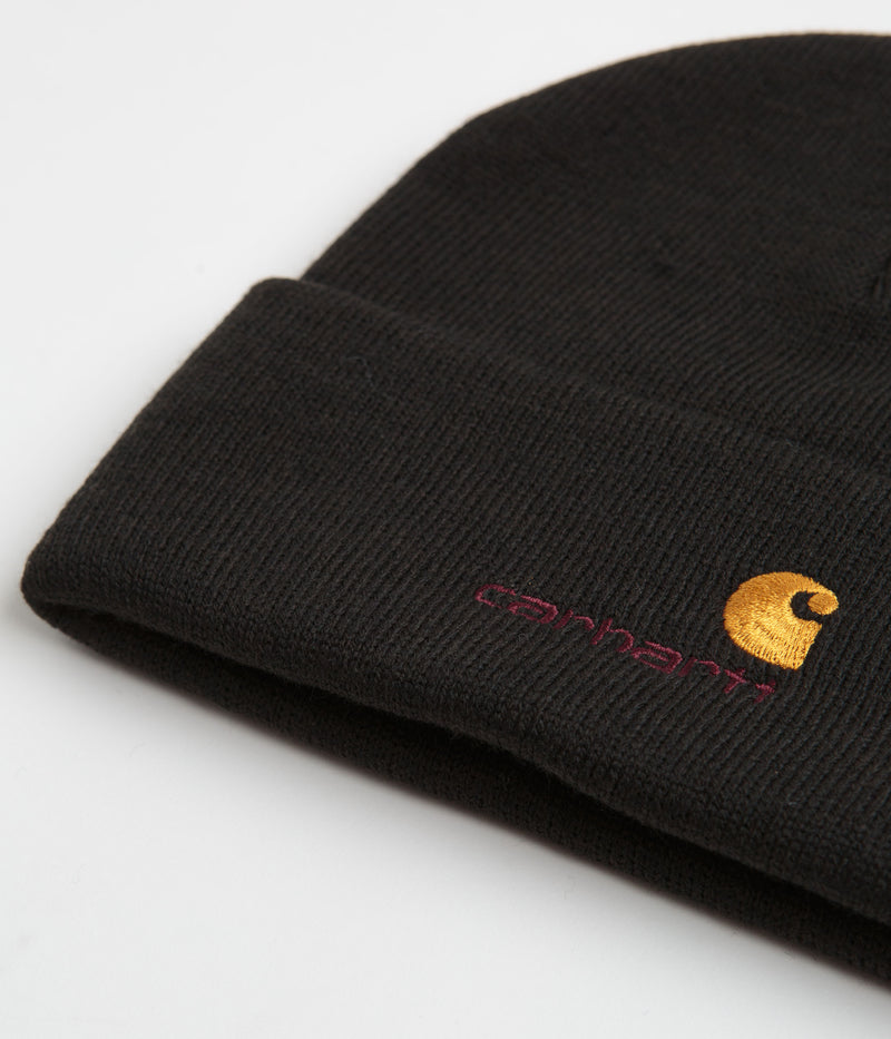 Carhartt American Script Beanie in Black