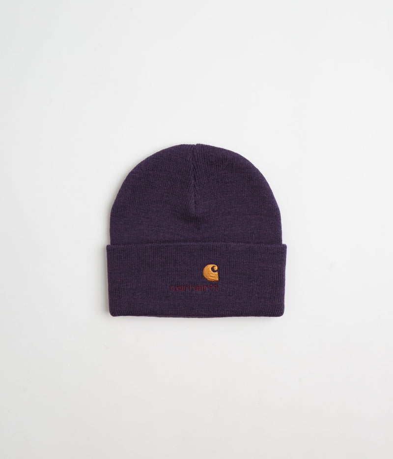 Carhartt American Script Beanie in Cassis