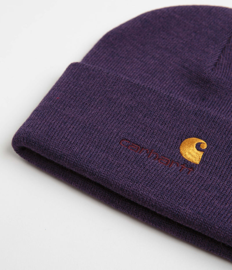 Carhartt American Script Beanie in Cassis