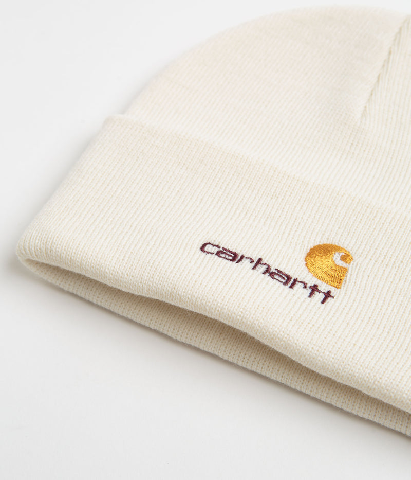 Carhartt American Script Beanie in Natural
