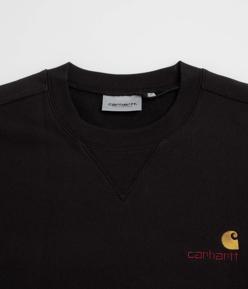 Carhartt American Script Crewneck Sweatshirt in Black