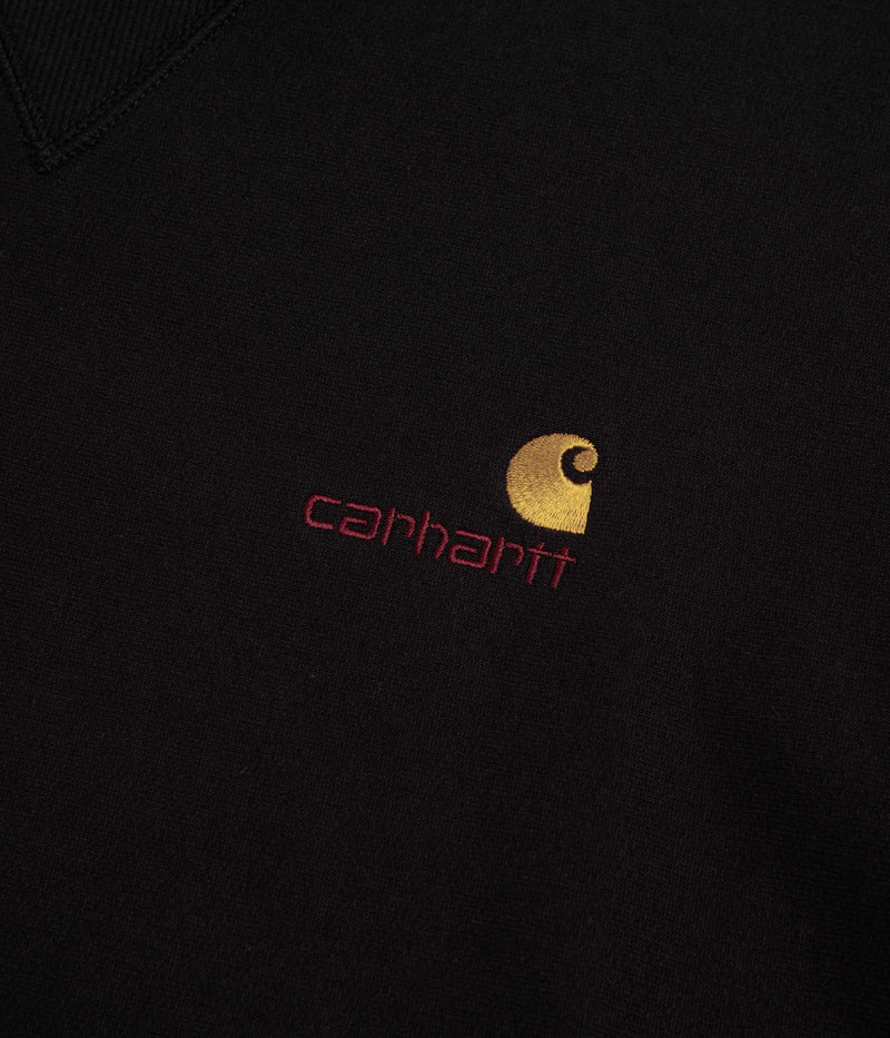 Carhartt American Script Crewneck Sweatshirt in Black