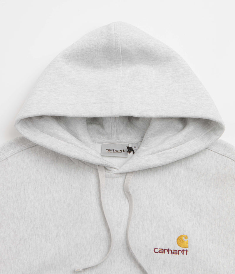 Carhartt American Script Hoodie in Ash Heather