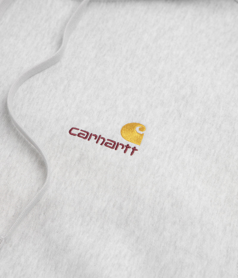 Carhartt American Script Hoodie in Ash Heather