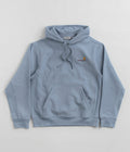 Carhartt American Script Hoodie in Frosted Blue