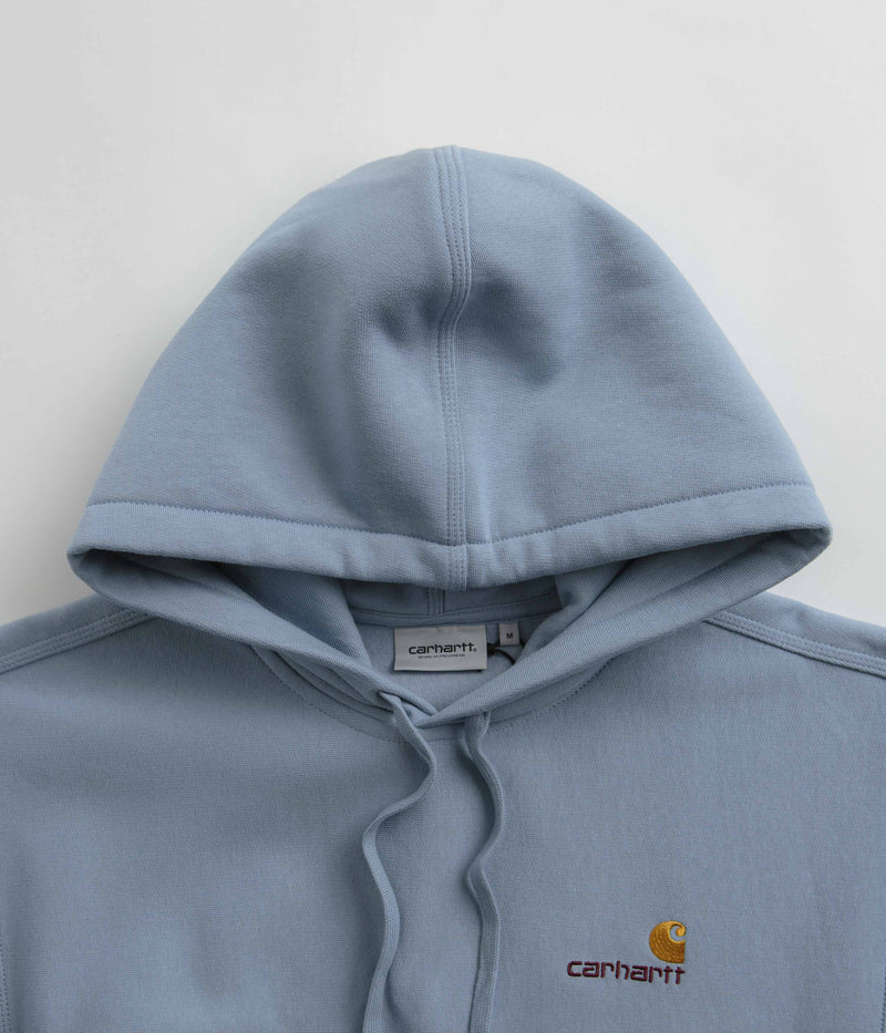 Carhartt American Script Hoodie in Frosted Blue