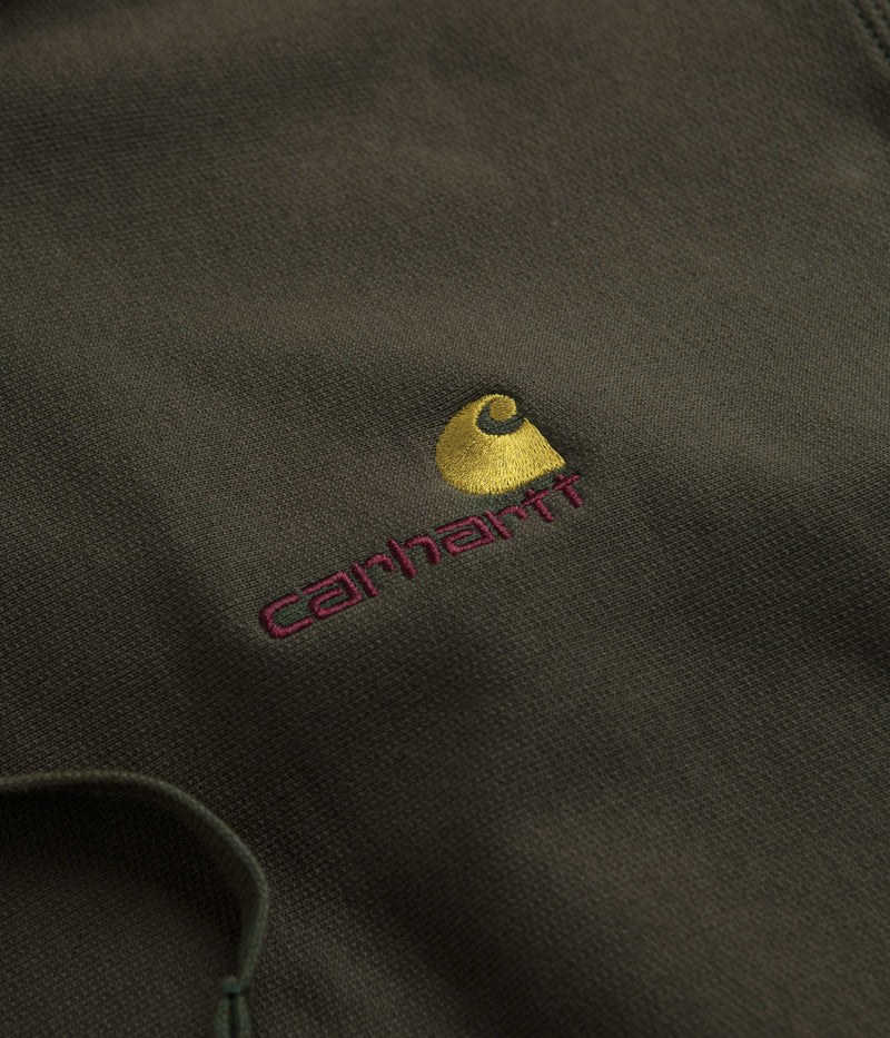 Carhartt American Script Hoodie in Plant