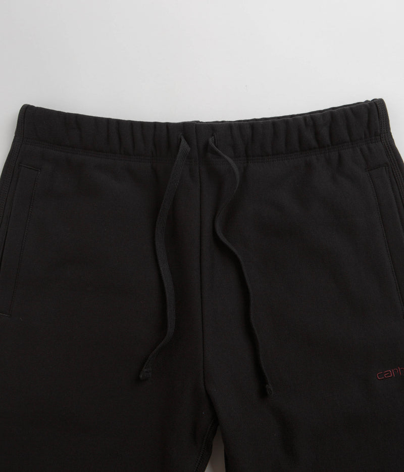 Carhartt American Script Sweat Shorts in Black