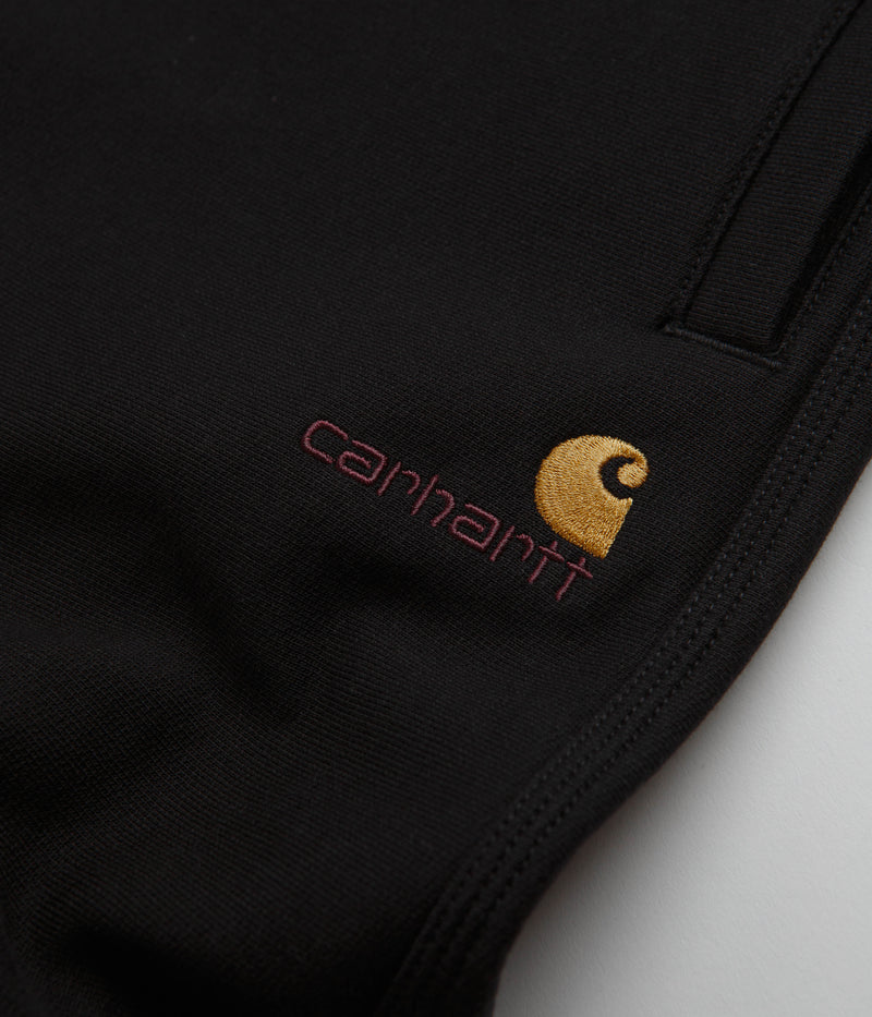 Carhartt American Script Sweat Shorts in Black