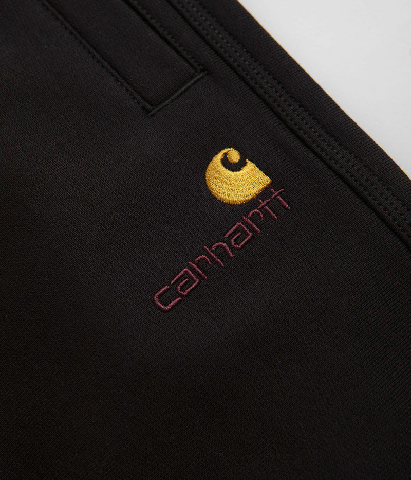 Carhartt American Script Sweatpants in Black