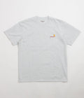 Carhartt American Script T-Shirt in Ash Heather