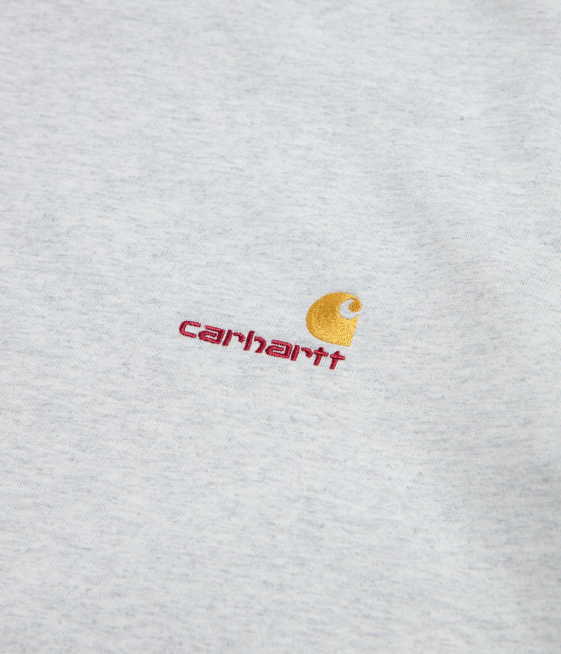 Carhartt American Script T-Shirt in Ash Heather