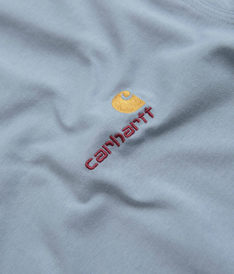 Carhartt American Script T-Shirt in Frosted Blue